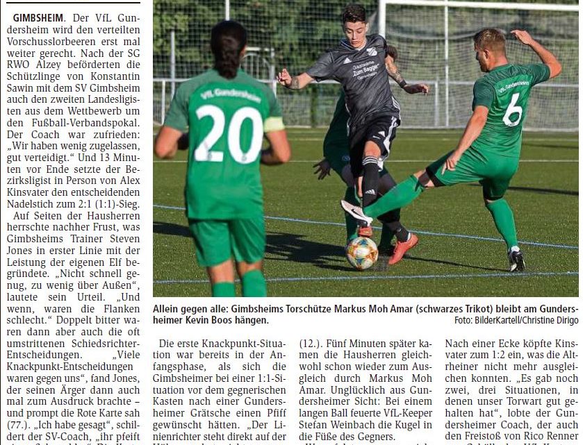 Weiter geht die Pokalreise durch Siege am Altrhein